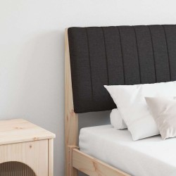 Tête de lit capitonnée Noir 150 cm Pin massif 627397627397