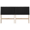 Tête de lit capitonnée Noir 150 cm Pin massif 627397627397