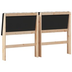 Tête de lit capitonnée Noir 150 cm Pin massif 627397627397