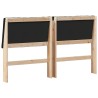 Tête de lit capitonnée Noir 150 cm Pin massif 627397627397