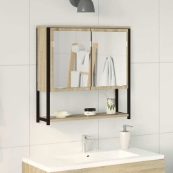 Miroir de salle de bain avec étagère Beige 60 x 16 x 60 cm 627400627400