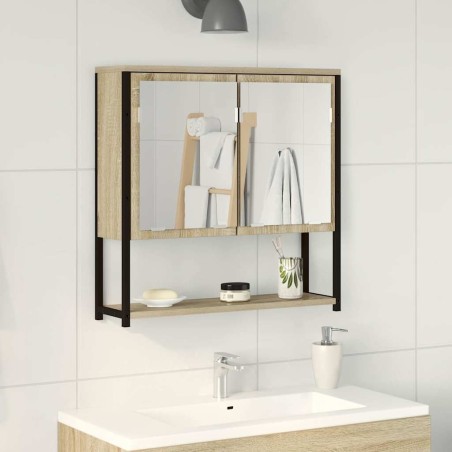 Miroir de salle de bain avec étagère Beige 60 x 16 x 60 cm 627400627400