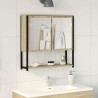 Miroir de salle de bain avec étagère Beige 60 x 16 x 60 cm 627400627400