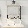 Miroir de salle de bain avec étagère Beige 60 x 16 x 60 cm 627400627400