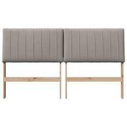 Tête de lit capitonnée Taupe 150 cm Pin massif 627403627403