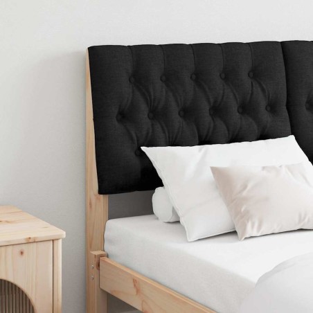 Tête de lit capitonnée Noir 150 cm Pin massif 627404627404