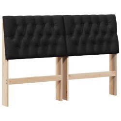Tête de lit capitonnée Noir 150 cm Pin massif 627404627404