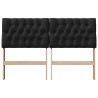 Tête de lit capitonnée Noir 150 cm Pin massif 627404627404