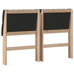 Tête de lit capitonnée Noir 150 cm Pin massif 627404627404