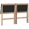 Tête de lit capitonnée Noir 150 cm Pin massif 627404627404