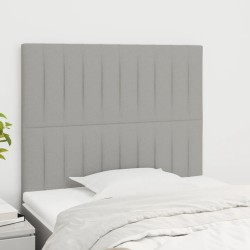 Tête de lit Gris clair 90x5x118/128 cm Tissu 627405627405