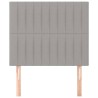 Tête de lit Gris clair 90x5x118/128 cm Tissu 627405627405