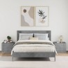 Tables de chevet murales 2 pcs gris béton 45x30x35 cm 627409627409