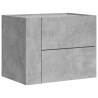 Tables de chevet murales 2 pcs gris béton 45x30x35 cm 627409627409