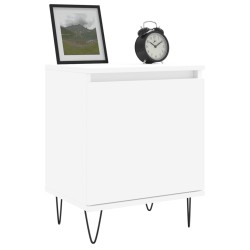Tables de chevet 2 pcs blanc 40x30x50 cm bois d'ingénierie 627410627410