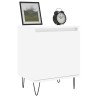 Tables de chevet 2 pcs blanc 40x30x50 cm bois d'ingénierie 627410627410