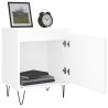 Tables de chevet 2 pcs blanc 40x30x50 cm bois d'ingénierie 627410627410