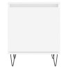 Tables de chevet 2 pcs blanc 40x30x50 cm bois d'ingénierie 627410627410