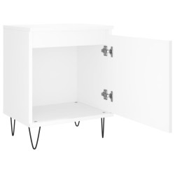 Tables de chevet 2 pcs blanc 40x30x50 cm bois d'ingénierie 627410627410