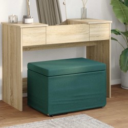 Tabouret Vert foncé 61 x 41 x 40 cm Tissu et bois stratifié 627411627411