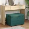 Tabouret Vert foncé 61 x 41 x 40 cm Tissu et bois stratifié 627411627411