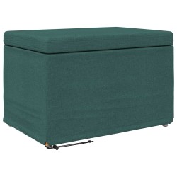 Tabouret Vert foncé 61 x 41 x 40 cm Tissu et bois stratifié 627411627411