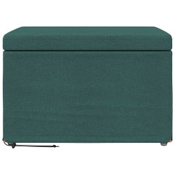 Tabouret Vert foncé 61 x 41 x 40 cm Tissu et bois stratifié 627411627411