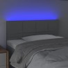Tête de lit à LED Gris clair 100x5x78/88 cm Tissu 627412627412