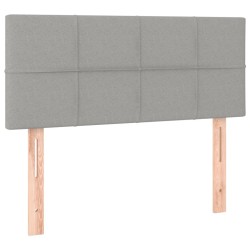 Tête de lit à LED Gris clair 100x5x78/88 cm Tissu 627412627412