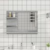 Miroir de bain Sonoma gris 60x10,5x45 cm Bois d'ingénierie 627413627413