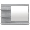Miroir de bain Sonoma gris 60x10,5x45 cm Bois d'ingénierie 627413627413