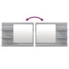 Miroir de bain Sonoma gris 60x10,5x45 cm Bois d'ingénierie 627413627413