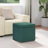 Tabouret Vert foncé 41 x 41 x 40 cm Tissu et bois stratifié 627416627416