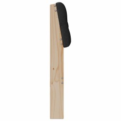 Tête de lit capitonnée Noir 150 cm Pin massif 627417627417
