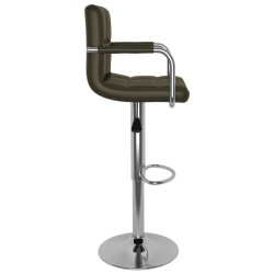 Tabourets de bar lot de 2 marron similicuir 627423627423