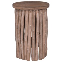 Tabouret Naturel 30 x 30 x 45 cm Bois de teck massif 627424627424