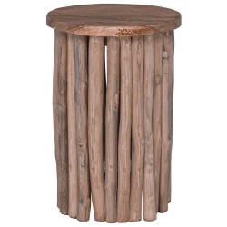 Tabouret Naturel 30 x 30 x 45 cm Bois de teck massif 627424627424