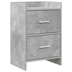 Tables de chevet Gris béton 40 x 30 x 60 cm Bois d'ingénierie 627427627427