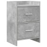 Tables de chevet Gris béton 40 x 30 x 60 cm Bois d'ingénierie 627427627427