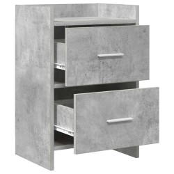 Tables de chevet Gris béton 40 x 30 x 60 cm Bois d'ingénierie 627427627427