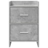 Tables de chevet Gris béton 40 x 30 x 60 cm Bois d'ingénierie 627427627427