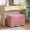 Tabouret Rose 61 x 41 x 40 cm Velours et Bois Composite 627428627428