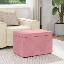 Tabouret Rose 61 x 41 x 40 cm Velours et Bois Composite 627428627428