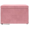 Tabouret Rose 61 x 41 x 40 cm Velours et Bois Composite 627428627428