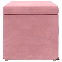 Tabouret Rose 61 x 41 x 40 cm Velours et Bois Composite 627428627428