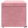 Tabouret Rose 61 x 41 x 40 cm Velours et Bois Composite 627428627428