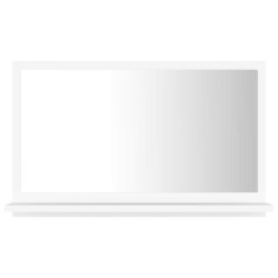 Miroir de salle de bain Blanc 60x10,5x37 cm Bois d’ingénierie 627431627431