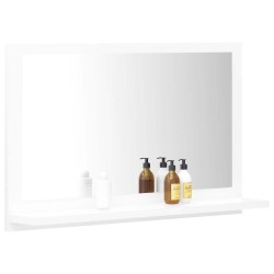 Miroir de salle de bain Blanc 60x10,5x37 cm Bois d’ingénierie 627431627431