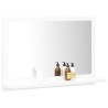 Miroir de salle de bain Blanc 60x10,5x37 cm Bois d’ingénierie 627431627431