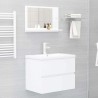 Miroir de salle de bain Blanc 60x10,5x37 cm Bois d’ingénierie 627431627431